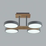 Потолочная люстра на штанге Lumion Plato 8031/72CL серый, дерево/металл, акрил LED 108W 3000-6000К 220V