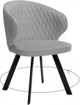 Стул DikLine 249 поворотный, B22 GREY, ножки черные