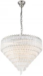 Подвесная люстра каскадная iLamp Manhattan 051D-6 NIC (220V, хрусталь, на цепи)