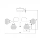Потолочная люстра Eurosvet Ottawa 30175/6 хром