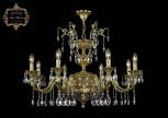 Подвесная люстра с хрустальными подвесками Art Classic 31.29 31.29.8.CK250SP.250GL.G.Sp.Clear.1E