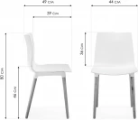 Пластиковый стул Кобе (Кобе серый) Woodville арт.589901