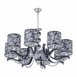 Подвесная люстра Arte Milano Florentia-4957 304957/8 Bk/Ni (220V, на цепи)