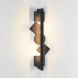 Настенный светильник Odeon Light Geos 6692/7WL HIGHTECH черный/фактура crack ice/металл/акрил поворотный IP20 LED 7W 184Лм 3000K (220V)