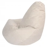 Кресло мешок Dreambag Груша Светло-Бежевый Велюр (XL, Классический) 5026621