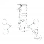 Потолочная люстра Lightstar Beta 785066 (220V, молекулы)