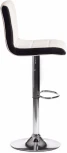 Стул барный BARBER (mod. KY711D) / 1 шт. в упаковке (Металл,Экокожа /Белый,Черный,Хром)