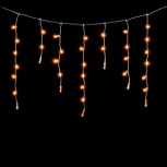 Гирлянда Бахрома с Колпачком 3,1 x 0,5 м Желтая 220В, 120 LED, Провод Прозрачный ПВХ, IP65