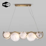 Подвесная люстра Wi-Fi Bogate's Galicia 354/4 Smart (322/4) (220V, управление смартфоном, голосовое управление, умный дом - Minimir Home, Алиса, Маруся, Салют, на тросе)