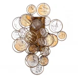 Настенный светильник Crystal Lux Deseo AP2 GOLD (220V, узор с кругами)