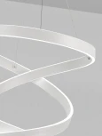 Подвесная люстра светодиодная с пультом ДУ, моб. приложением 280W, белый, LED Natali Kovaltseva INNOVATION STYLE 83148 (регулировка яркости, 220V, на проводе)