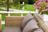 Диван из искусственного ротанга трехместный, цвет соломенный 4SIS Капучино YH-C3130W-3