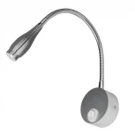 Спот Uniel ULT-F22-3W/4000K IP20 SILVER (LED, 220V, выключатель, для чтения)