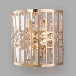 Настенный светильник Eurosvet Lory 10116/2 золото/прозрачный хрусталь Strotskis