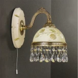 Бра Reccagni Angelo 6906 A 6906/1 (220V, подвески, выключатель, листья)