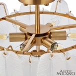 Потолочная люстра на штанге Arte Milano Rim 315009/D500 BS (220V, перо)