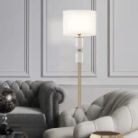 Торшер Eurosvet Caprera 01154/1 латунь (220V, выключатель, круглые)