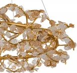 Подвесная люстра 11042/12P Gold Indigo Splendore V000421 (220V, на тросе, листья, ветки)