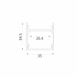 Профиль для светодиодной ленты 6063 0243012