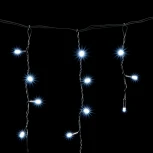 Гирлянда Бахрома с Колпачком 3,1 x 0,5 м Белая 220В, 120 LED, Провод Черный ПВХ, IP65