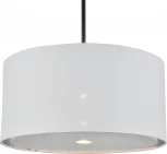 Потолочная люстра на штанге Escada Idea 10186/1S 1x60Вт E27, металл/ткань, чёрный (220V, круглые)