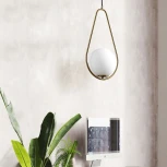 Подвесной светильник Hoop Drop Brass ImperiumLoft Hoop-Drop01 (213739-26) (220V, на проводе, шар)