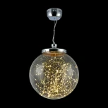 Подвесной светильник Freya Isabel FR6157-PL-24W-TR (LED, 220V, на проводе, шар)