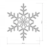 Световая фигура Ardecoled ARD-SNOWFLAKE 025306 (220V, снежинки, IP65)