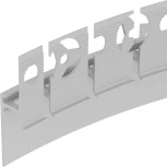 Профиль PLINTUS-FANTOM-BENT-H20-SIDE-2000 WHITE (Arlight, Алюминий) 043674