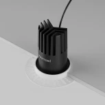 Встраиваемый светильник под гипсокартон Maytoni Dip DL121-15W-2.7K-TRS-B (LED, 220V, круглые)