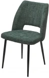 Стул LONDON UF998-11 малахит, букле / черный каркас / Товарный знак DISAUR