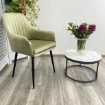 Стул M-City Роден Blitz 17 Лайм, велюр / черный каркас