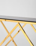 Консоль Stool Group ИНСИГНИЯ 120*40 золото стекло smoke УТ000001499