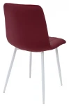 Обеденный стул M-City DUBLIN G108-38 винный, велюр / белый каркас