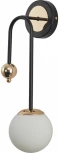 Бра Arte Milano Neapol-73808 274307/1B BK/GD (220V, шар)