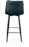 Стул полубарный UNO, бархат зелёный 19/ чёрный конус Top Concept UNO 74640