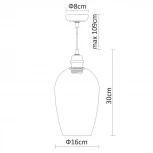 Подвесной светильник Arte Lamp Trento A9291SP-1CC (220V, на проводе, круглые)