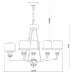 Подвесная люстра Vele Luce Lotus VL1053L05