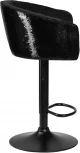 Стул барный DOBRIN DARCY BLACK SHINY (черный велюр с черно-золотыми пайетками) 5025_BlackBase_Shiny-LM SHINY, цвет сиденья черный пайетками, основания