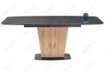 Стол на тумбе Woodville Теон дуб антор натуральный / графит 462100