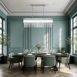 Подвесная люстра Wi-Fi на штанге Bogate's Allure 487/10 (220V, управление смартфоном, голосовое управление, умный дом - Minimir Home, Алиса, Маруся, Салют)