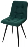 Стул CHILLI-Q зеленый #19, велюр / черный каркас, 4 шт/ 1 к