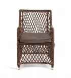 Плетеное кресло из искусственного ротанга, цвет коричневый 4SIS Латте YH-C1619W-2 brown