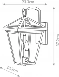 Настенный уличный фонарь Hinkley Alford Place QN-ALFORD-PLACE2-S-MB (220V, IP44)