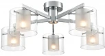 Потолочная люстра Lumion Verdi 8261/5C металл/стекло, хром/прозрачный E14 5*40W 220V