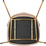 Стул Elle латте с золотыми ножками RF 0780 Bradex Home (арт.RF 0780)