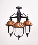 Потолочный светильник уличный Oasis Light MADRID-COOPER 84370cA/3 Bl (220V, фонарь, IP44)