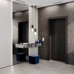 Выключатель двухклавишный с подсветкой (белый матовый) Voltum S70 VLS020202