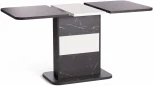 Стол обеденный SMART ЛДСП, 105-140х68,6х75 см, Мрамор Блэк Роял/Белый Tetchair 19264