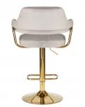 Стул барный CHARLY GOLD (серый велюр (MJ9-75))